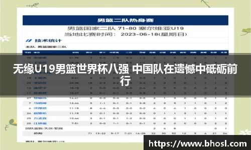 Bwin体育无缘U19男篮世界杯八强 中国队在遗憾中砥砺前行